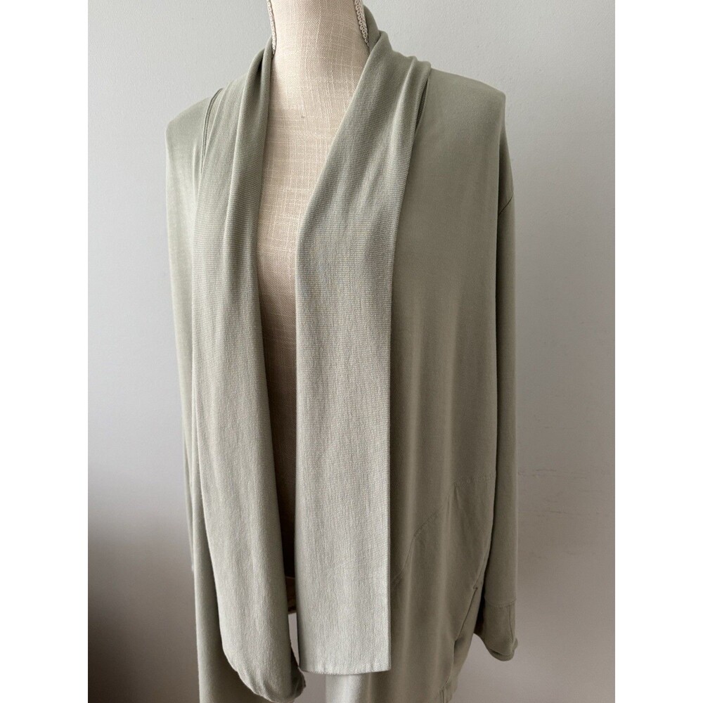 Athleta Pranayama Restore Rib Wrap in Sage Green Women’s Size XL Pockets Lounge - Picture 2 of 10